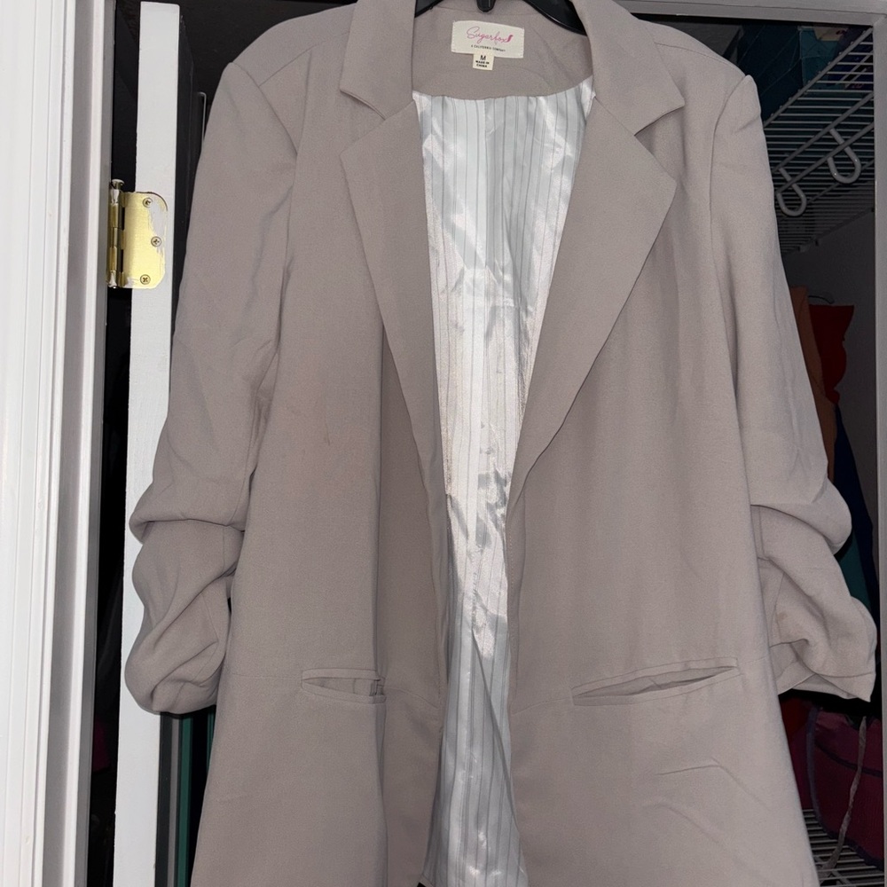 Sugar Light Gray Women's Blazer